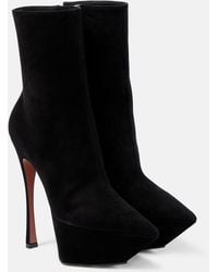 AMINA MUADDI - Yigit 150 Suede Ankle Boots - Lyst