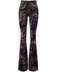 Etro - Paisley Flared Pants - Lyst