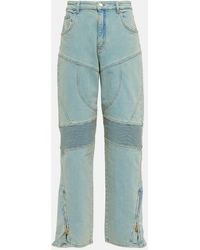 Blumarine - Paneled High-Rise Wide Jeans - Lyst
