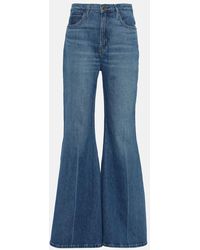 FRAME - High-Rise Flared Jeans The Extreme Flare - Lyst