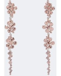 Simone Rocha - Floral Crystal-Embellished Drop Earrings - Lyst