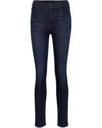 J Brand High-Rise Skinny Jeans Maria - Blau