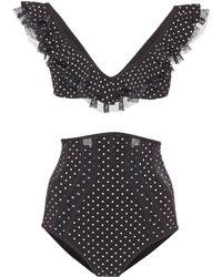 Zimmermann Bikini Painted Heart Cascade - Schwarz