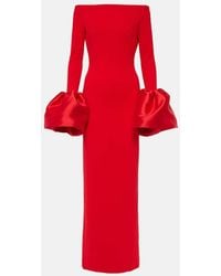 Solace London - Off-Shoulder-Robe Talia Aus Crepe - Lyst