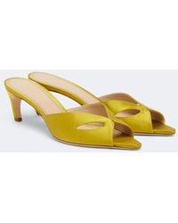 Victoria Beckham - Harlow Mask Satin Mules - Lyst