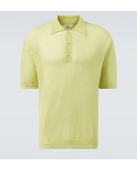 AURALEE - Mohair-Blend Polo Sweater - Lyst