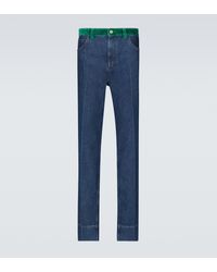 Wales Bonner Denim Straight Jeans Keita in Blau für Herren Herren Bekleidung Jeans Enge Jeans 