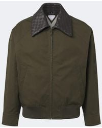 Bottega Veneta - Intrecciato Cotton Twill Blouson Jacket - Lyst