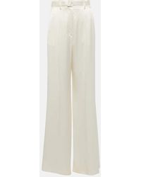 Gabriela Hearst - Mabon High-Rise Silk Wide-Leg Pants - Lyst