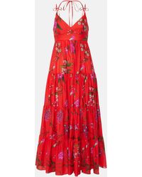 Erdem - Floral Cotton-blend Maxi Dress - Lyst
