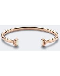 Piaget - Posession 18Kt Rose Cuff Bracelet With Mother-Of-Pearl And Diamonds - Lyst