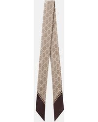 Gucci - Gg Silk Scarf - Lyst