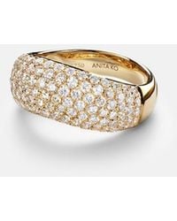 Anita Ko - Celeste 18Kt Ring With Diamonds - Lyst