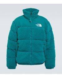 The North Face - Giacca Nuptse in shearling sintetico - Lyst