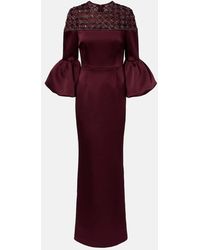 Rebecca Vallance - Alora Embellished Satin Gown - Lyst