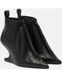 Rick Owens - Leather Ankle Boots - Lyst