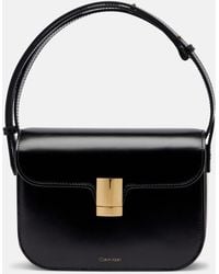 Calvin Klein - Tilla Small Leather Shoulder Bag - Lyst