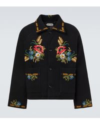 Bode - Beaded Aquitaine Embellished Wool Jacket - Lyst