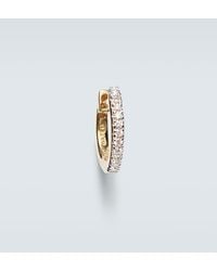 Mateo - Einzelner Ohrring Aus 14Kt Gelbgold Mit Diamanten - Lyst