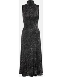 Alaïa - Robe Midi A Sequins - Lyst