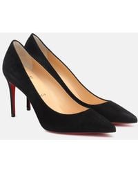 Christian Louboutin - Kate 85 Suede Pumps - Lyst