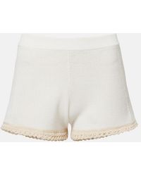 Stella McCartney - Crochet Cotton Shorts - Lyst