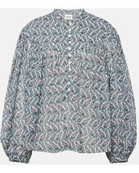 Isabel Marant - Salika Printed Cotton Top - Lyst