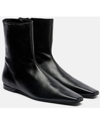 TOTEME - Leather Ankle Boots - Lyst