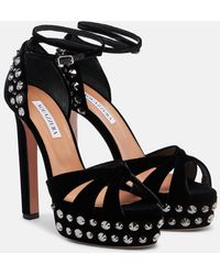 Aquazzura - Cosmic Love 130 Studded Platform Sandals - Lyst