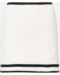Nina Ricci - Mini-Jupe En Tweed De Coton Melange - Lyst