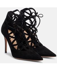 Gianvito Rossi - Escarpins Elisa 95 En Daim - Lyst