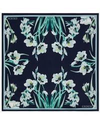 Erdem - Floral Silk Twill Scarf - Lyst