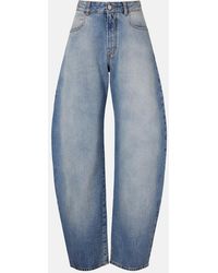 Alaïa - Barrel-Leg Jeans - Lyst