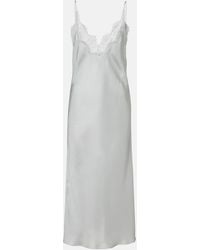 Rohe - Lace-Trimmed Silk Slip Dress - Lyst