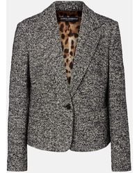 Dolce & Gabbana - Jacke Aus Einem Wollgemisch - Lyst