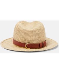 Chloé - X Borsalino Embellished Straw Hat - Lyst