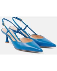 Gianvito Rossi - Ascent 55 Leather Slingback Pumps - Lyst