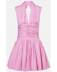 Patou - Bloomer Striped Cotton Minidress - Lyst