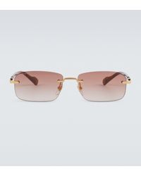 Gucci - Eckige Sonnenbrille GG - Lyst
