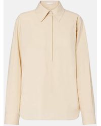 The Row - Camisa Margan De Popelin De Algodon - Lyst
