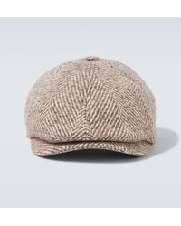 Brunello Cucinelli - Wool And Alpaca Wool-Blend Newsboy Cap - Lyst
