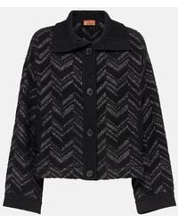 Missoni - Zigzag-Woven Lurex-Detailed Cardigan - Lyst