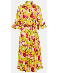 Carolina Herrera - Hemdblusenkleid aus Baumwolle - Lyst