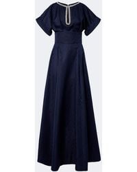 Rebecca Vallance - Sapphire Embellished Taffeta Gown - Lyst