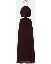 Oséree - Lumiere Cutout Halterneck Maxi Dress - Lyst