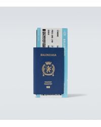 Balenciaga - Portemonnaie Passport Aus Leder - Lyst