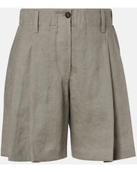 Brunello Cucinelli - Linen Shorts - Lyst