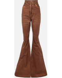 Rick Owens - High-rise Flared Jeans - Lyst