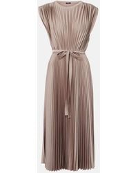 JOSEPH - Midikleid Volta Aus Satin - Lyst