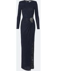 Self-Portrait - Cutout Embellished Gathered Gown - Lyst
